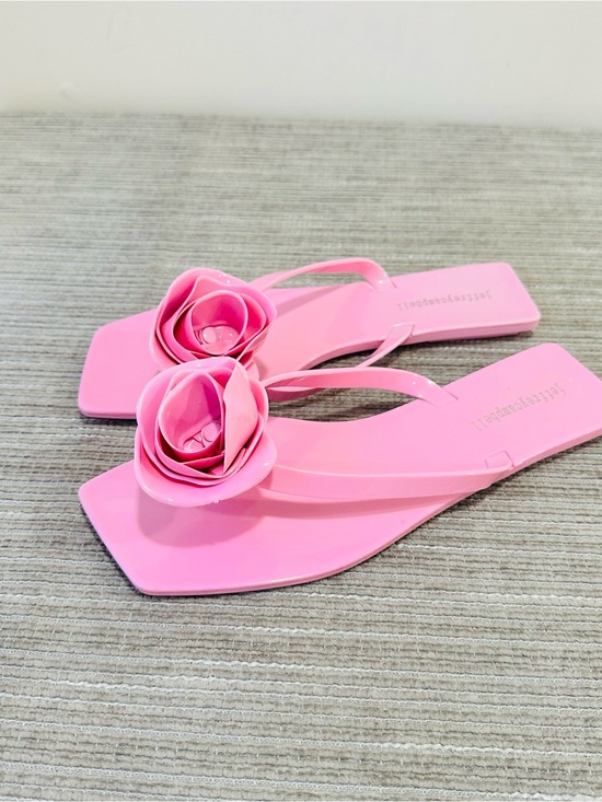 Jeffrey Campbell Shoes - Jeffrey Campbell Sweeten Rose Jelly Thong Sandals Pink Women's Size 8